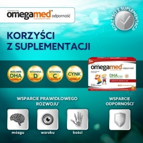 Omegamed Odporność 5+ Syrop w kapsułkach 30 sztuk