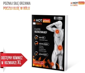 PLASTER ROZGRZEWAJĄCY HOT PLAST FORTE 9cm x 14 cm 1 sztuka