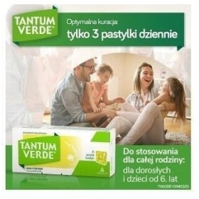Pastylki Tantum Verde smak cytrynowy 20 pastylek