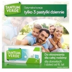 Pastylki Tantum Verde smak eukaliptusowy 20 pastylek