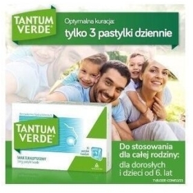 Pastylki Tantum Verde smak eukaliptusowy 30 pastylek