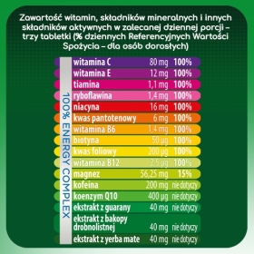 Plusssz Active 100% Energy Complex 20 tabletek musujących