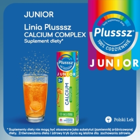 Plusssz Junior Calcium Complex 20 tabletek musujących