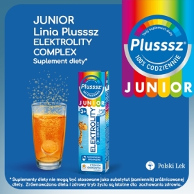 Plusssz Junior Elektrolity Complex 20 tabletek musujących