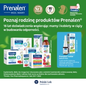 Prenalen Gardło Malina Propolis Dla Kobiet w Ciąży 16 pastylek do ssania