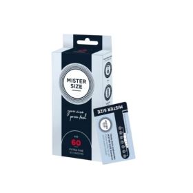 Prezerwatywy MISTER SIZE prezerwatywy 60mm 10 sztuk + Mister Size Condom sizer