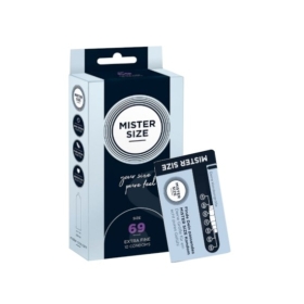 Prezerwatywy MISTER SIZE prezerwatywy 69mm 10 sztuk + Mister Size Condom sizer 1 sztuka