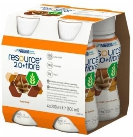 Resource 2.0 FIBRE o smaku kawowym płyn 4 x 200 ml