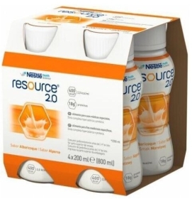 Resource 2.0 o smaku morelowym płyn 4 x 200 ml