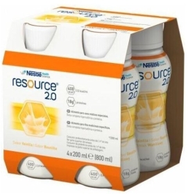 Resource 2.0 o smaku waniliowym płyn 4 x 200 ml