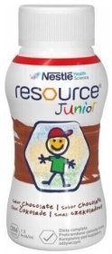 Resource Junior Płyn o smaku czekoladowym 4 x 200 ml