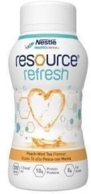Resource Refresh płyn o smaku herbaty brzoskwiniowo-miętowej 4 x 200 ml