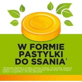 Strepsils Herbal o smaku miodu, melisy i propolisu 24 pastylek