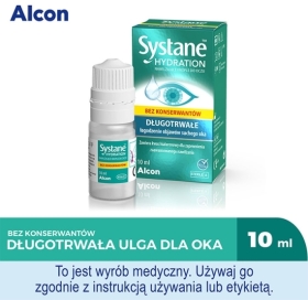 Systane Hydration krople do oczu bez konserwantów 10 ml