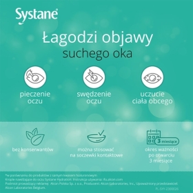 Systane Hydration krople do oczu bez konserwantów 10 ml