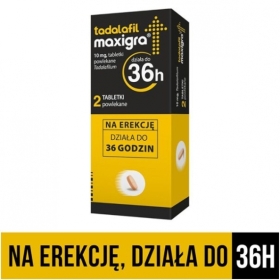 Tadalafil Maxigra bez recepty na erekcję 10mg 2 tabletki