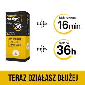 Tadalafil Maxigra bez recepty na erekcję 10mg 2 tabletki Wielopak x3