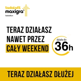 Tadalafil Maxigra bez recepty na erekcję 10mg 2 tabletki Wielopak x3