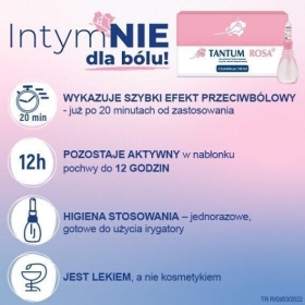 Tantum Rosa roztwór dopochwowy 1mg/ml 5 butelek po 140 ml
