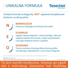 Tasectan 500 mg 15 kapsułek na biegunkę