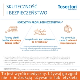 Tasectan Proszek 250 mg do stosowania u dzieci 20 saszetek na biegunkę