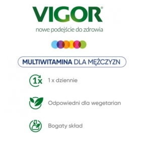 VIGOR ON 50+ suplement multiwitamina 60 tabletek