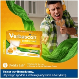 Verbascon Gardło Med pastylki do ssania 24 sztuki