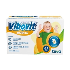 Vibovit Bobas o smaku waniliowym 44 saszetki