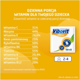 Vibovit Bobas o smaku waniliowym 44 saszetki