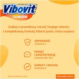 Vibovit Junior o smaku truskawkowym 14 saszetek