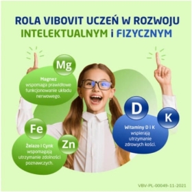 Vibovit Uczeń Witaminy + Żelazo 30 tabletek