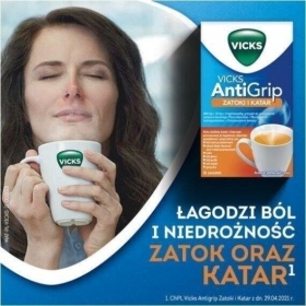 Vicks Antigrip Zatoki i Katar 10 saszetek