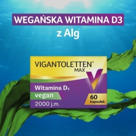 Vigantoletten Max Vegan witamina D 60 kapsułek