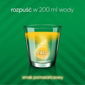 Vigor UP! Fast 20 tabletek musujących o smaku pomarańczowym
