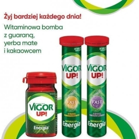 Vigor UP! Fast 20 tabletek musujących o smaku pomarańczowym