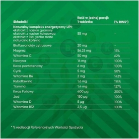 Vigor UP! Fast o smaku limonkowym 20 tabletek musujących