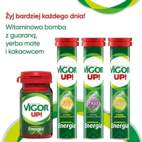 Vigor UP! Fast o smaku limonkowym 20 tabletek musujących
