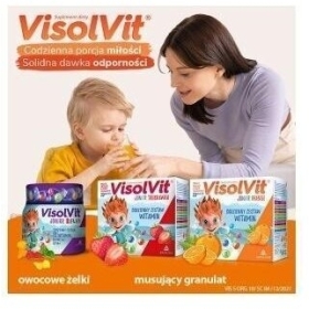 VisolVit Junior Orange, musujący proszek 10 saszetek
