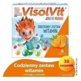 VisolVit Junior Orange, musujący proszek 30 saszetek