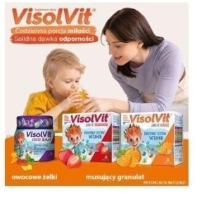 VisolVit Junior Orange, musujący proszek 30 saszetek