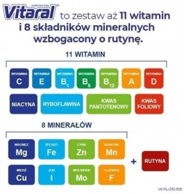 Vitaral 60 tabletek + 10 tabletek