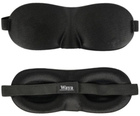 WAYA 3D Comfort Eye Mask Black 1 sztuka