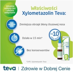 Xylometazolin Teva aerozol 1mg/ml (10ml)