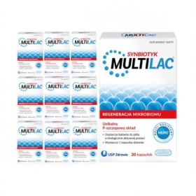 ZESTAW Multilac probiotyk dla całej rodziny 200 kapsułek (10x20)