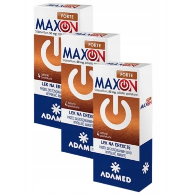 3 x Maxon Forte (Sildenafil 50 mg) 4 tabletki 