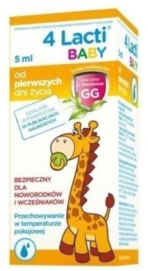 4 LACTI BABY krople 5 ml