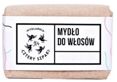 4szpaki mydło do włosów z olejem  rycynowym 110g