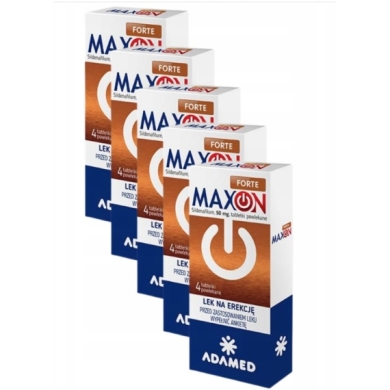 5 x Maxon Forte (Sildenafil 50 mg) 4 tabletki