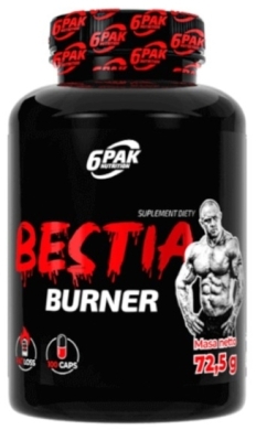 6PAK Bestia Burner 100 kapsułek
