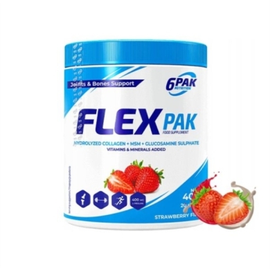6PAK FLEX PAK Strawberry 400 g